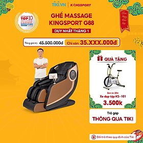 Ghế massage KINGSPORT G88 cao cấp con lăn 3D, hệ thống nhào ở bắp chân và con lăn bàn chân hiện đại