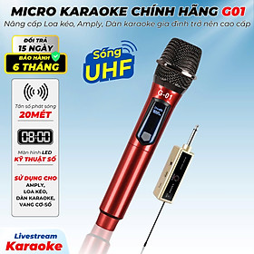 Mua Micro Không Dây Karaoke SGMAX G01 Chuyên Dùng Cho Loa Kéo  Amply Siêu Hay Mic Dùng Pin Sạc Tiện Lợi Micro Nhẹ Hút Âm hàng nhập khẩu