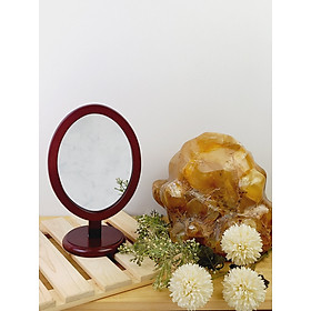 Mua Gương Trang Điểm  Gương Khung Gỗ Để Bàn Decor Trang Nhã SB02 - Hàng VN Xuất Khẩu
