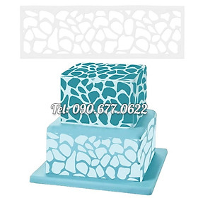 Khuôn Stencil rắc bột trang trí bánh, làm viền rau câu, Fondant phong cách Hàn Quốc - Mã số 1193
