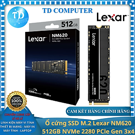 Mua Ổ cứng SSD M.2 Lexar NM620 512GB NVMe 2280 PCle Gen 3x4 - Hàng chính hãng DigiWorld phân phối