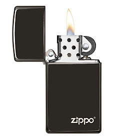 Bật Lửa Zippo Slim Ebony with Zippo Logo 28123ZL