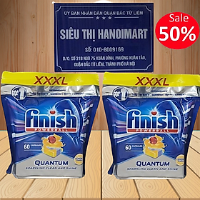 viên rửa chén finish quantum túi 120 viên (hàng Đức )Viên rửa bát chén siêu cao cấp