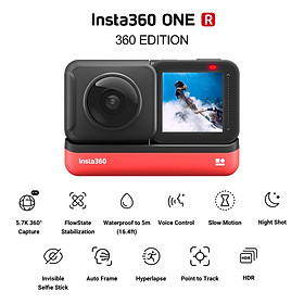 Insta360 ONE R 360 EDITION Anti-shake Sports Action Camera with 5.7K 360° Panorama Lens 5M Body Waterproof Supports