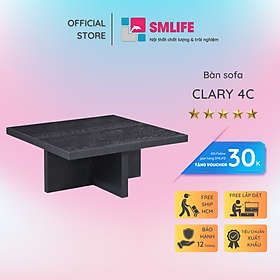 Mua Bàn sofa vuông sang trọng gỗ sồi SMLIFE Clary 4C | D91 4 x R91 4 x C38 2cm | gỗ Cao Su và Veneer Sồi