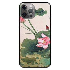 Ốp lưng dành cho iphone 12 mini - iphone 12 - iphone 12 pro - 12 pro max - mẫu sen vươn lên lên