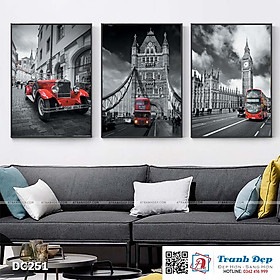 Mua Bộ 3 tranh canvas treo tường Decor Phong cảnh Châu Âu - DC251