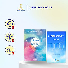 combo sách Krishnamurti Nói Về Tự Do và Vũ Trụ Trong Hạt Bụi