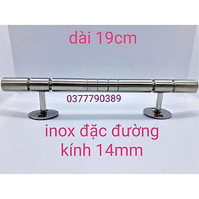 Mua tay nắm cửa inox loại vừa - dài 190mm phi 14mm