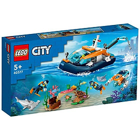 Đồ Chơi Lắp Ráp Tàu Lặn Thám Hiểm - Lego City 60377 (182 Mảnh Ghép)
