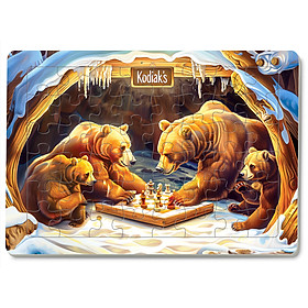 Xếp hình Tia Sáng Nhà Gấu đấu cờ (48 Mảnh Ghép)