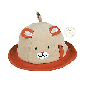 Nón Nhung Vành Tròn Mũ Tai Bèo Có Quai Từ 1 2 Tuổi Vòng Đầu 48cm Hình Gấu Cho Bé Trai Bé Gái NTB01