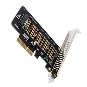 PCI-E to M.2 Adapters PCI-e 3.0 Adapters Expansion Converter Adapter Card M Key +B Key Support M.2 M key NVMe SSD with PCIE Protocol