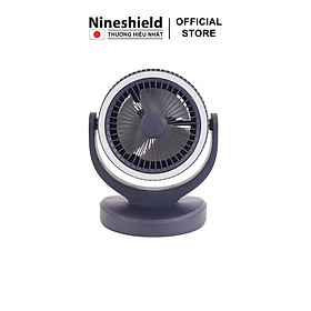 Quạt sạc tích điện để bàn kiêm đèn ngủ  Nineshield KBQD01 - Hàng chính hãng