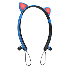 Bluetooth Headset Stereo Headphones  Earpiece Speaker Pink