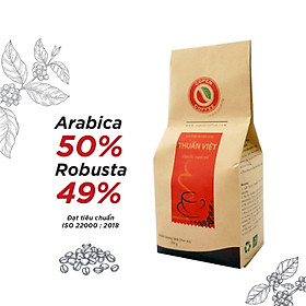 Cà phê rang xay truyền thống pha phin Thuần Việt -Copen Coffee - Vị đắng đậm đà dành cho pha phin - Hộp 500g