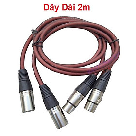 Mua Dây Canon Kết Nối Mic Thu Âm Loại Tốt - Cáp Kết Nối Micro Thu Âm XLR Đến Soundcard Hoặc Nguồn Phantom - Cáp 2 Canon Đầu