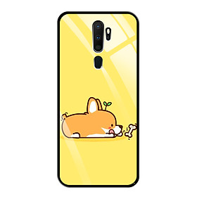 Ốp Lưng Kính Cường Lực Cho Điện Thoại Oppo A9 2020 - 0383 8037 DOG02 - Hàng Chính Hãng