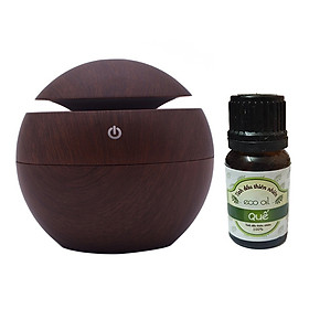 Combo Máy khuếch tán tinh dầu MKT08 + 1 chai tinh dầu quế Eco oil 10ml