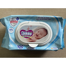 COMBO 2 GÓI Khăn Ướt Bobby Care 100 Tờ không mùi .