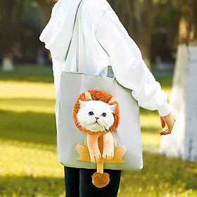 TÚI VẬN CHUYỂN HÌNH SƯ TỬ CHO THÚ CƯNG CHÓ MÈO ĐI DẠO