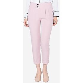 Quần dài cạp 2 khuy màu hồng The One Fashion QL108HN4