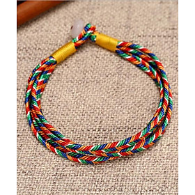 Vòng chỉ đỏ Tây Tạng may mắn tết nhiều sợi (CD47)