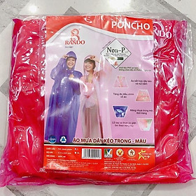 Áo mưa dây kéo trong màu Rando( sỉ ib)