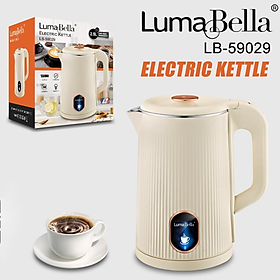 Mua Ấm đun nước siêu tốc Lumabella LB-59029 dung tích lớn 2.5L  công suất cao 1500W  hâm nước pha sữa nhanh chóng  chống bỏng chống cháy tốt  tự ngắt khi sôi - DELIYA - HÀNG CHÍNH HÃNG