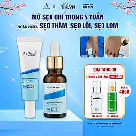 Hình ảnh [Combo bộ 2] -  Hỗ Trợ Trị Sẹo Actiscar làm mờ sẹo Lồi, Sẹo Lõm, Sẹo Rỗ, Sẹo Thâm Lâu Năm