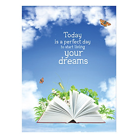 Sổ Lò Xo Notebook Minh Long – Today Is A Perfect Day To Start Living Your Dreams 196 Trang