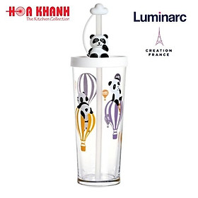 Ly Thủy Tinh Đổi Màu Có Nắp Luminarc Lille Scale Panda 425ml - Q3809