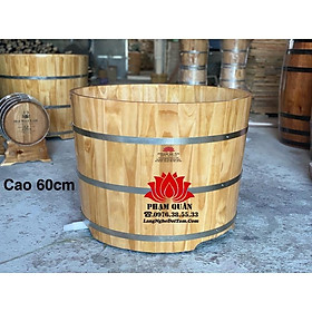 Mua Bồn tắm gỗ thông nhập khẩu  bồn tắm gỗ( Cao 60cm)