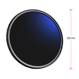 K&F CONCEPT 82mm Ultrathin Variable ND Filter ND2 to ND400 Adjustable Neutral Density Filter Compatible with Canon EF