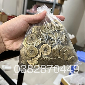 Mua Đồng Xu Ngũ Đế Phong Thuỷ Combo Túi 100 Xu Cổ Âm Dương May Mắn
