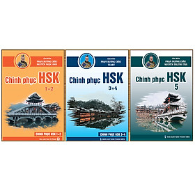 Sách Combo 3 Cuốn Chinh Phục Luyện Thi HSK Siêu Nhanh - Bí Kíp Tự Học Đỗ HSK - Luyện Thi HSK 12345 - Kèm File Audio Chuẩn Giọng Bản Xứ Và Khóa Học Online Có Giáo Viên Hướng Dẫn