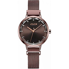Đồng Hồ Nữ Nam Dây Thép Không Gỉ Nam Châm Julius JA-1143