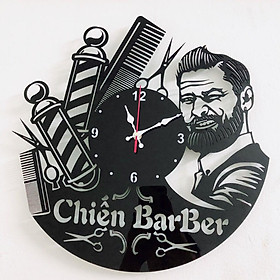 Mua Tranh Trang Trí Barber Shop Đồng Hồ Treo Tường Kim Trôi Đẹp