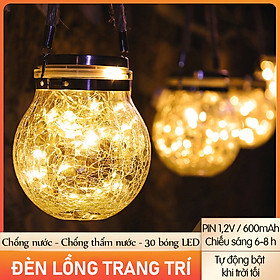 Mua Đèn năng lượng mặt trời trang trí sân vườn treo cây hình hũ lung linh -  K1518 - hình hũ