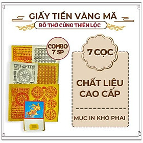 Mua Combo 7 Loại Giấy Tiền Vàng Tiền Trắng Vãn Sanh Thanh Y Thiên Khố Vãn Sanh Tàu Bạc Xúc Nhang Đèn Thiên Lộc