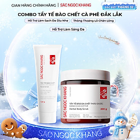 Combo Tẩy Tế Bào Chết Da Mặt 120g và Body 200g