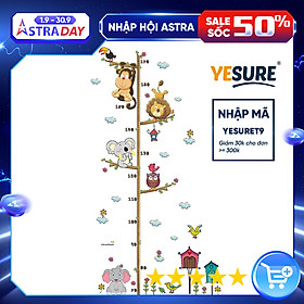 Mua Miếng dán sticker Cleverbees đo chiều cho bé cao từ 60 cm tới 180 cm dán tường trang trí hình hoạt hình ngộ nghĩnh dễ dán Mẫu Clickmua45- Nhiều mẫu lựa chọn