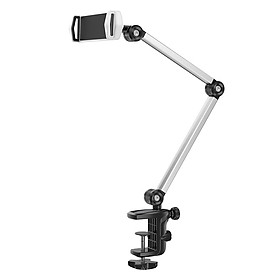 Mua Giá đỡ kẹp điện thoại máy tính bảng hợp kim nhôm - Bạc