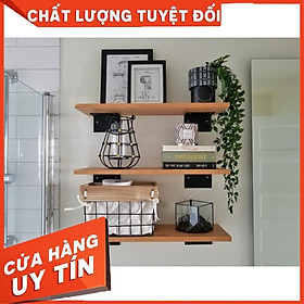 Kệ Treo Tường Combo 3 Thanh Ngang Gỗ Dài 60cm x Rộng 15cm