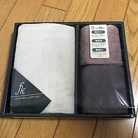 Mua Bộ hộp quà tặng khăn tắm + 02 khăn mặt chất liệu cotton hàng nội địa Nhật Bản