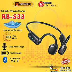 Mua Tai nghe Bluetooth Thể Thao Remax RB-S33 Dẫn Truyền Âm Thanh Qua Xương Sọ  Không Gây Đau Tai -Hàng Chính Hãng Remax Bảo Hành 12 Tháng Lỗi 1 Đổi 1