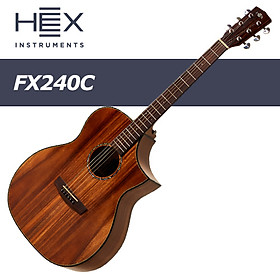 Hình ảnh Đàn Guitar Acoustic - HEX FX240C - Honey Series - Size Grand Auditorium - Hàng chính hãng