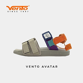 Giày Sandal VENTO AVATAR NỮ CHÍNH HÃNG - MÀU BE CAMĐEN XANH SD10112 - Be Chàm Cam - 37