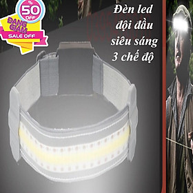 Mua Đèn pin led COB đội đầu siêu sáng  đa năng  3 chế độ chiếu sáng 100 000 giờ thiết kế độc đáo  để cắm trại  đi bộ câu cá.