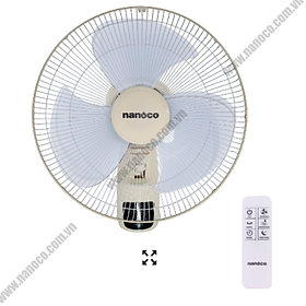 Mua Quạt Treo Tường Có Remote Nanoco NWF1610RC-BE - Hàng Chính Hãng